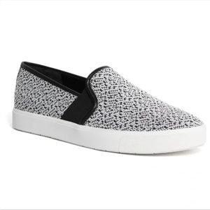 Vince Blair Slip On Shoe in Black and White Knit